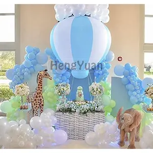 Groothandelsprijs 3ft/5ft Halve Heteluchtballon Met Standaard Pvc Opblaasbare Hangende Ballon Voor Baby Shower Feest