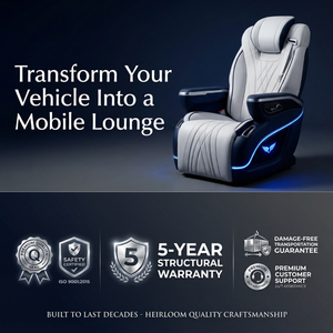 Fauteuil de capitaine inclinable à gravité zéro CARRIDE en cuir de luxe, pivotant à 360°, avec siège chauffant, ventilé et massant, couleur personnalisable pour camping-car - Product Image 2