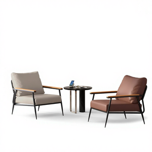 Canapé une place style Wabi-Sabi, fauteuil Tigre nordique post-moderne, modèle en métal, pour <span class=keywords><strong>salle</strong></span> d'exposition, <span class=keywords><strong>réception</strong></span> d'hôtel, fauteuil <span class=keywords><strong>de</strong></span> loisirs italien - Product Image 1