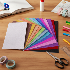 12 "x 12" <span class=keywords><strong>A4</strong></span> Glitter cartoncino 300gsm carta multicolore artigianale Glitter carta cartoncino per decorazione fai da te progetti Scrapbooking - Product Image 4
