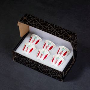 Set di 6 Tazzine da Espresso <span class=keywords><strong>a</strong></span> Forma di <span class=keywords><strong>Tulipano</strong></span>, Tazze da Caffè in Ceramica Araba Libanese, Tazzine Decorative per Latte e Tè, Idea Regalo - Product Image 4