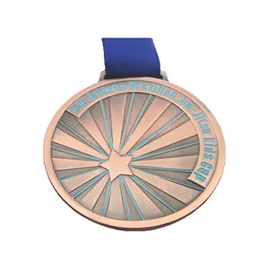 Médaille en acier inoxydable personnalisée pour les enfants et les jeunes, karaté taekwondo, jujitsu aikido