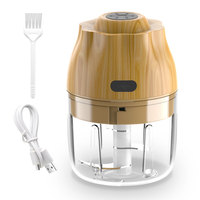 Elektrische Mini Knoflookhakker 250ML USB Groente- en Uienhakker Draagbare Kleine Voedselprocessor voor Gember Chili Groenten