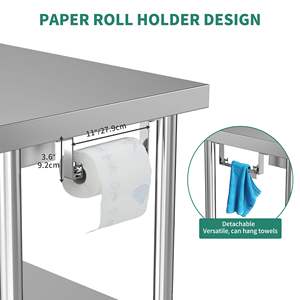 Tiroir de table de travail de cuisine commerciale d'acier inoxydable de vente directe d'usine <span class=keywords><strong>pour</strong></span> des restaurants <span class=keywords><strong>meubles</strong></span> de cuisine durables de service alimentaire - Product Image 4
