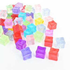 KI quyu Cubos de Hielo Acrílicos Luminosos de Colores, Pequeños Accesorios DIY Triturados, Bolsa de Accesorios Hechos a Mano para Luz Nocturna con Pegamento - Product Image 5