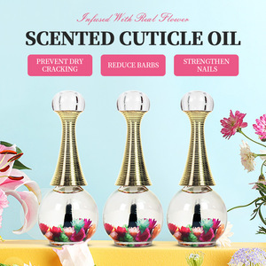 Huile pour cuticules d'ongles à fleurs sèches biologiques avec logo personnalisé 10ml huile pour cuticules nourrissante et protectrice de la peau pour le soin des doigts et des orteils - Product Image 2