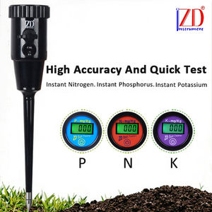 เครื่องวัดธาตุอาหารในดิน LCD แบบพกพาพร้อมแบตเตอรี่แบบชาร์จไฟได้ทันทีวัดความอุดมสมบูรณ์ของ NPK รับประกัน1ปี - Product Image 2