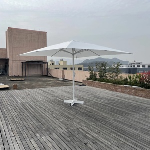 <span class=keywords><strong>Sombrilla</strong></span> de Aluminio de Alta Calidad con Poste Central de <span class=keywords><strong>4</strong></span> <span class=keywords><strong>Metros</strong></span> Cuadrados para Hotel, Patio, Parque, Comedor al Aire Libre - Product Image 2