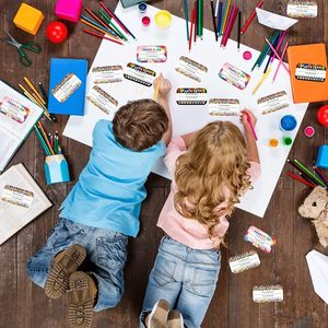 Cartes de récompense à perforer pour enfants, autocollants de motivation pour la classe, 7-12 ans, thème carton, en carton - Product Image 3