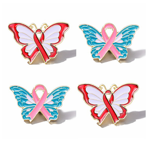 Émail or ruban broche enfance sensibilisation au cancer des os broche broche espoir <span class=keywords><strong>prier</strong></span> sécurité Badge broches épinglette - Product Image 3