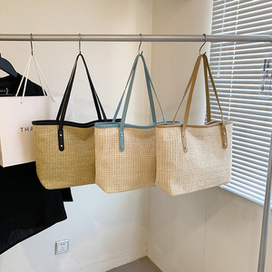<span class=keywords><strong>Sac</strong></span> à main <span class=keywords><strong>de</strong></span> luxe pour femmes, Simple, <span class=keywords><strong>pas</strong></span> <span class=keywords><strong>cher</strong></span>, luxe, haute qualité, tissé, paille, vacances, plage, sacoche à bandoulière, nouvelle collection 2023 - Product Image 2
