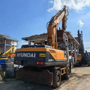 รถขุดไฮดรอลิกมือสองคุณภาพสูง Hyundai 210W-9 ขนาด 21 ตัน พร้อมเครื่องยนต์ Cummins สำหรับงานก่อสร้าง - Product Image 4