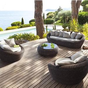 Ensemble de canapés en rotin d'extérieur modernes pour meubles de jardin, terrasse et <span class=keywords><strong>patio</strong></span> - Product Image 5