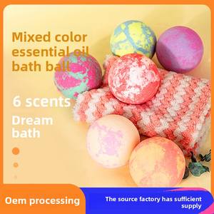Bombes de bain multicolores transfrontalières 60g, boules de <span class=keywords><strong>sel</strong></span> de bain à dissolution rapide, <span class=keywords><strong>sel</strong></span> de mer, <span class=keywords><strong>sel</strong></span> d'<span class=keywords><strong>Epsom</strong></span>, huile essentielle, bain moussant - Product Image 3