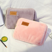 Sac d'eau chaude électrique coloré portatif de prix usine avec le chauffe-mains rechargeable par USB de couverture de peluche
