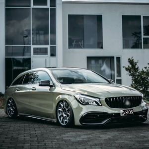 Kit de carrosserie de pare-chocs de voiture parfait pour Mercedes Benz classe CLA W117 2013-2019 changement au style CLA45 <span class=keywords><strong>AMG</strong></span> comprend le pare-chocs avant - Product Image 1