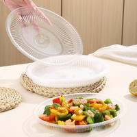 Assiettes jetables ovales pour la maison, les banquets et l'extérieur, vente en gros pour restaurants, ensembles complets