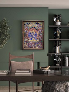 Dipinto Tangka <span class=keywords><strong>Da</strong></span> Weide King Kong in Ottone e Legno Massiccio, Murale per Sala <span class=keywords><strong>da</strong></span> Tè, Adatto Come Regalo Portafortuna per Ospiti Nobili - Product Image 3