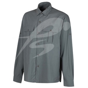 Camisas Casuales de Manga Larga con Cuello en V para Hombre, 100% Algodón, para Pesca, Caza y Tiro, Antiarrugas y de Secado Rápido - Product Image 3