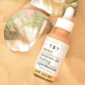 Sérum de protection solaire teinté léger/moyen Sérum minéral pour le visage Super Glow Sunblock Sérum de fond de teint teinté - Product Image 4