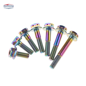 สลักเกลียวไททาเนียม M35 M8สลักเกลียวไททาเนียมโบลท์สกรูไททาเนียม M9 M6 M5สลักเกลียวไททาเนียม Din6921 Gr5 - Product Image 1