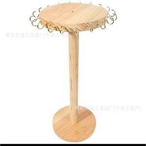 Expositor de Joyería de Madera Sólida para Escritorio, Organizador de Collares y Pulseras con Ganchos - Product Image 2