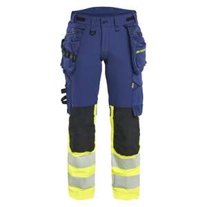 BLAKLADER - 702516488933D21 Pantalón de mujer Hi-Vis elástico en 4 direcciones Azul marino/Amarillo Hi-vis-EAN 7330509928912 ROPA DE TRABAJO DE LA HI-VIS - Product Image 1