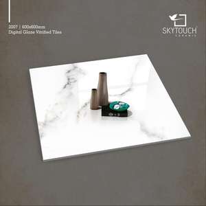 Élégance classique 600x600mm marbre blanc polonais carrelage en porcelaine pour salon et murs intérieurs - Product Image 6