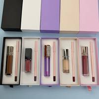 Kits de Maquillage Cosmétiques en Gros Véganes à Haute Pigmentation : Crayons à Lèvres, Gloss et Kits Rouge à Lèvres avec Emballage Boîte Marque Privée