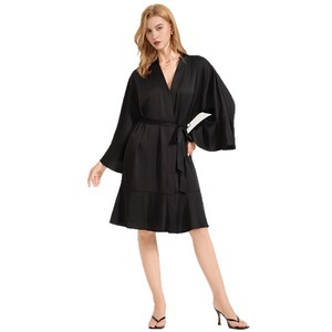 Nuova <span class=keywords><strong>Vestaglia</strong></span> Corta da Notte in Raso Chiffon Tinta Unita 2026 da <span class=keywords><strong>Donna</strong></span>, Comoda ed Elegante con Bordo in Pizzo - Product Image 5