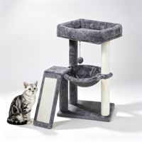 Rampes à gratter pour chat, poteaux en sisal, hamacs-lits pour chat, condos en peluche, tours d'escalade pour chatons, meubles d'intérieur pour animaux de compagnie