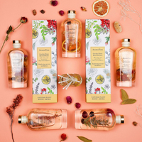 Diffuser Reed Botol Kaca dengan Aroma Alami Bunga Awet dan Set Hadiah Mewah