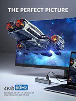 Hub USB C Dockteck avec HDMI 4K, Ethernet 1 Gbps, alimentation 100 W, 7 ports en 1 pour MacBook/iPad Pro/XPS