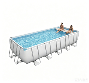 <span class=keywords><strong>Piscine</strong></span> rectangulaire en PVC pour nouveau-nés et adultes, utilisation extérieure à domicile, avec bouchon de vidange et <span class=keywords><strong>tuyaux</strong></span> de raccordement, 96 kg - Product Image 2