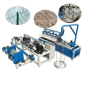 Weave steel wire mesh welding wire making manual chain link fence machine