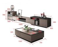 Mueble de TV y Mesa de Centro de Diseño Moderno para Sala de Estar, Mueble de TV de Madera Ecológico para Dormitorio, Muebles para el Hogar