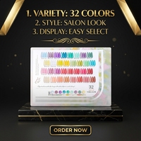 Nouveau Kit de Vernis Gel UV Nude Hua Chen Yue Xi 32 Couleurs Milan, Étanche, Séchage Rapide, Écologique, Bouteille Personnalisable avec Logo, Fournitures pour Ongles