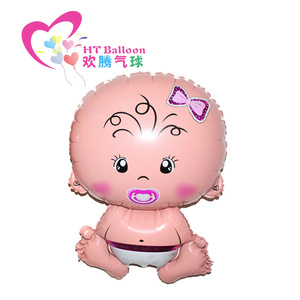 HT <b>Balloon</b> Baby Shaped Aluminum Foil <b>Balloons</b> Cartoon Design For Birthday Party <b>Decorations</b> - Product Image 2