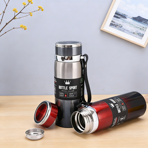 Bouteille d'eau isotherme en acier inoxydable 800 ml/1000 ml, pour boissons chaudes et froides - Product Image 3