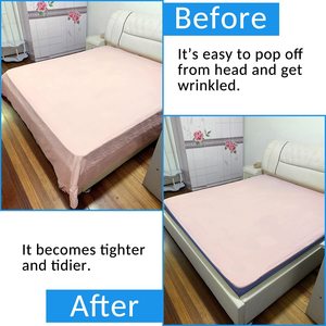 Stretch Wrap Box Spring Cover-4-Wege-Stretch-Trikotstrick, ultra weich, falten frei, ersetzender Bett rock für Hotel - Product Image 6