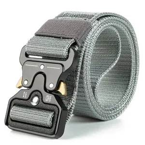 wholesale 3.8cm width 22 colors 3 size mens outdoor nylon multifunctional training tooling button tactical fabric belts