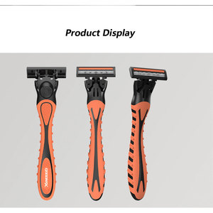Goodmax Icebreaker 3 Blade Manual <b>Razor</b> Stainless Steel Handle Multi-color <b>for</b> <b>Men</b> Face Shaving - Product Image 5