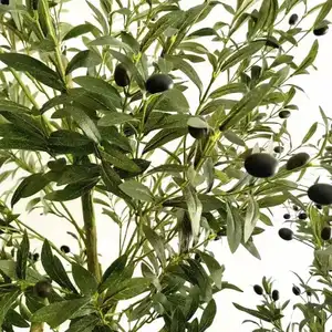 SN-V0015 Großhandel neuer Stil Indoor-Dekoration ornament Fake groß nordisch Bonsai-Pflanzen künstlicher Kunststoff Olive-Baum