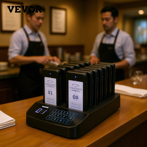 Vevor Wireless Calling System 16 Pager Max Touch Keyboard Vibration <b>Restaurant</b> <b>Hotel</b> <b>Service</b> <b>Equipment</b> - Product Image 2