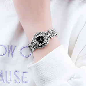 <span class=keywords><strong>Bracelet</strong></span> en argent sterling 925 pour femmes avec marcassite Luxury 925 Silver Vintage Wristwatch - Product Image 6