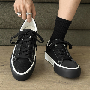 Nouvelles Baskets Tendance pour Hommes, Chaussures Vulcanisées en Similicuir Marron pour Adolescents Filles et Garçons, Prix Bas, Usine Wenzhou, Haute Qualité, Marque Américaine - Product Image 5
