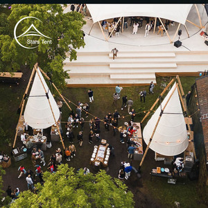 <span class=keywords><strong>Tipi</strong></span> de bambú para adultos, <span class=keywords><strong>Tipi</strong></span> de lona de Safari, 6M, para eventos de Camping al aire libre - Product Image 5