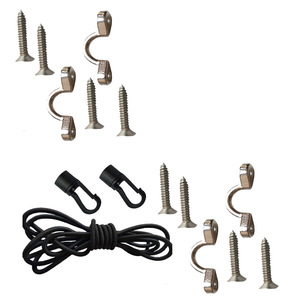 Bungee <b>Cord</b> Set 2M 5Mm Latex With Steel Hooks For Outdoor Use - Product Image 4