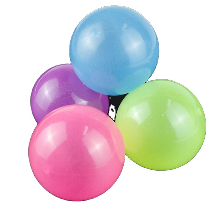 Липкие детские игрушки, Лидер продаж, целевые потолочные шарики из термопластичной резины, светятся на темной стене