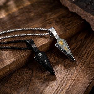 <span class=keywords><strong>2022</strong></span> nueva personalidad <span class=keywords><strong>de</strong></span> moda espiritual amuleto irregular negro colgante Cruz joyería para hombre y niños - Product Image 5